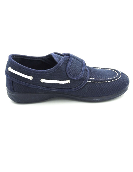nautico de tela para nino con suela de caucho