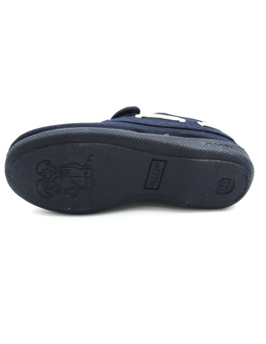 nautico de tela para nino con suela de caucho