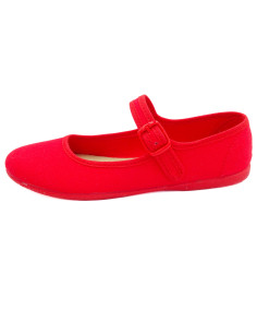 mercedita de tela con la suela de goma para nina 2