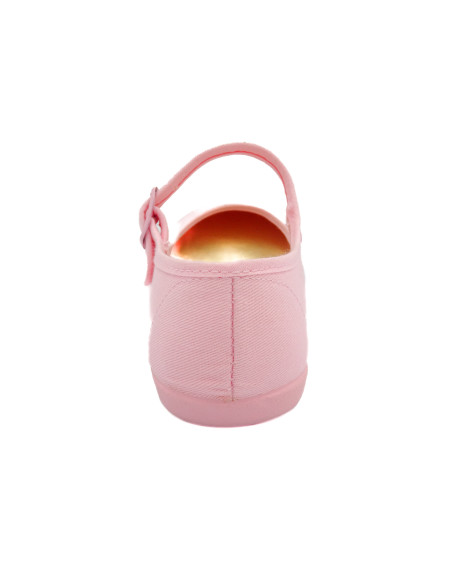 mercedita de tela con la suela de goma para nina