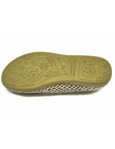 manoletina de tela con estampado de piton para nina