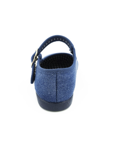 mercedita clasica para nina de tela con la suela de goma