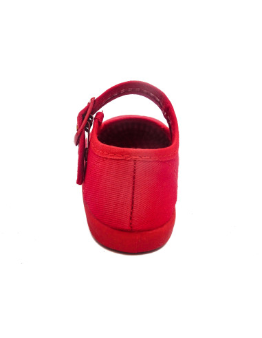 mercedita clasica para nina de tela con la suela de goma