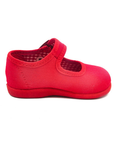 mercedita clasica para nina de tela con la suela de goma