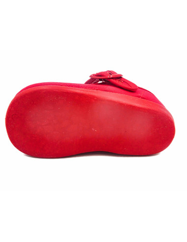 mercedita clasica para nina de tela con la suela de goma