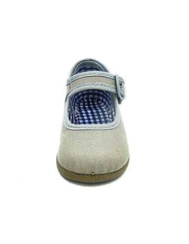 mercedita clasica para nina de tela con la suela de goma