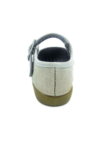 mercedita clasica para nina de tela con la suela de goma