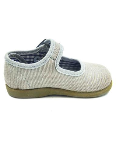 mercedita clasica para nina de tela con la suela de goma
