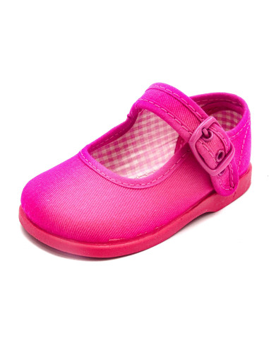 mercedita clasica para nina de tela con la suela de goma