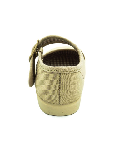 mercedita clasica para nina de tela con la suela de goma