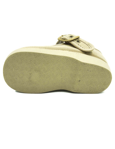 mercedita clasica para nina de tela con la suela de goma