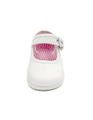 mercedita clasica para nina de tela con la suela de goma