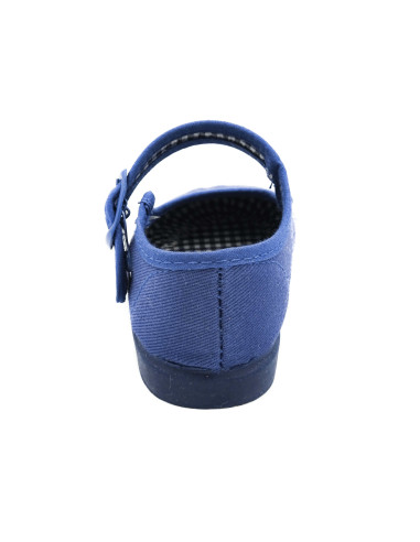 mercedita clasica para nina de tela con la suela de goma