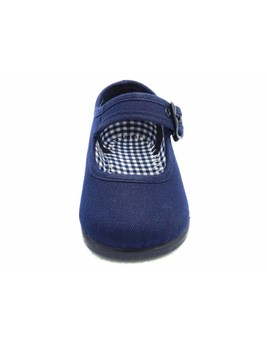 mercedita clasica para nina de tela con la suela de goma