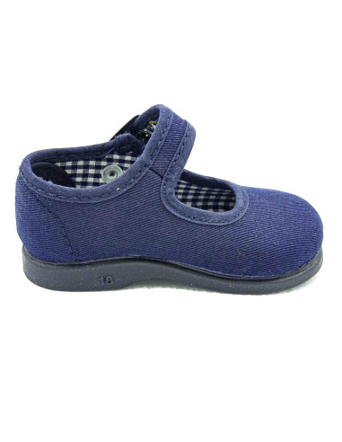 mercedita clasica para nina de tela con la suela de goma