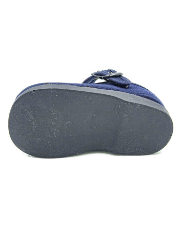 mercedita clasica para nina de tela con la suela de goma