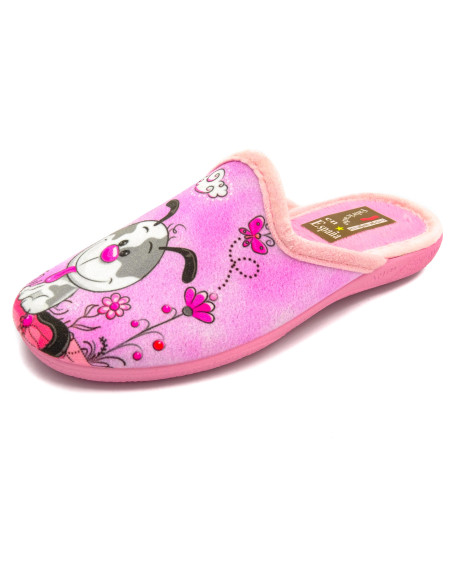 zapatilla de casa para chica con suela de goma