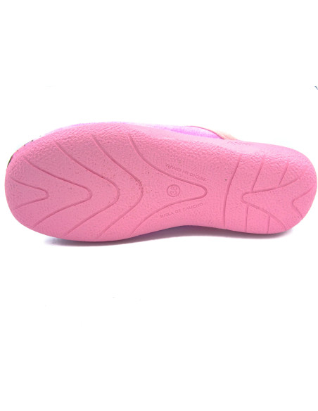 zapatilla de casa para chica con suela de goma