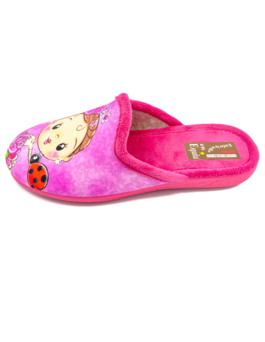 P60 59 zapatilla de casa para chica con suela de goma