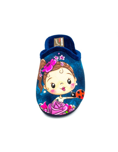 P60 59 zapatilla de casa para chica con suela de goma