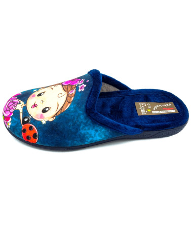 P60 59 zapatilla de casa para chica con suela de goma