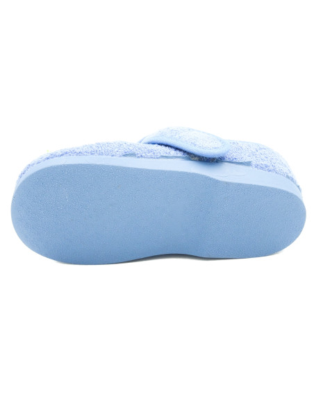 zapatilla de casa de toalla para nino con suela de goma