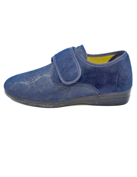 zapatilla de casa para senora tipo zapato con suela de goma