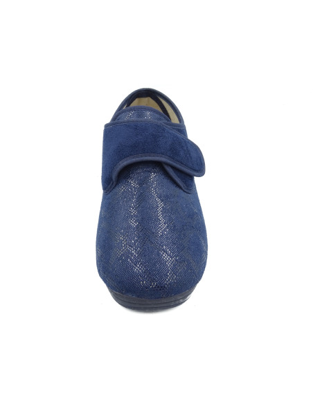 zapatilla de casa para senora tipo zapato con suela de goma