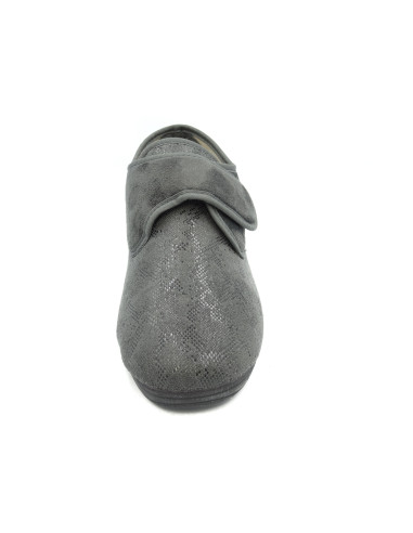 zapatilla de casa para senora tipo zapato con suela de goma