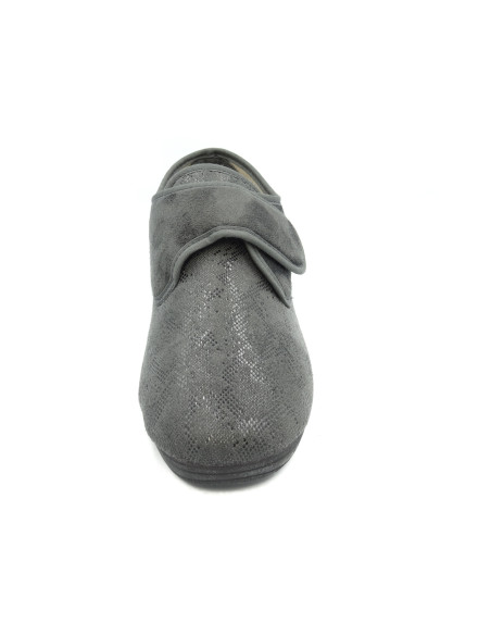 zapatilla de casa para senora tipo zapato con suela de goma