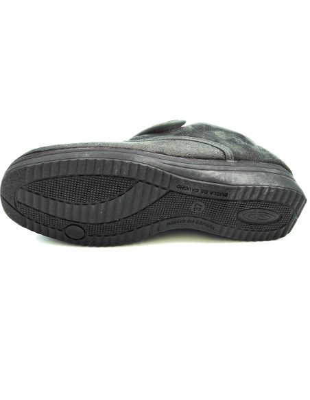 zapatilla de casa para senora tipo zapato con suela de goma