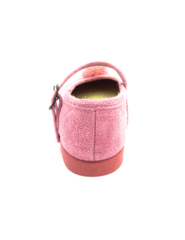 mercedita de serratex con pompon y hebilla para nina