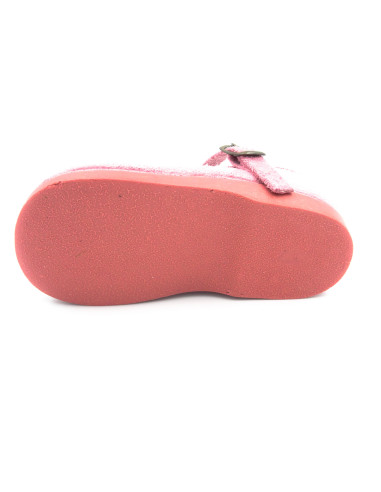 mercedita de serratex con pompon y hebilla para nina