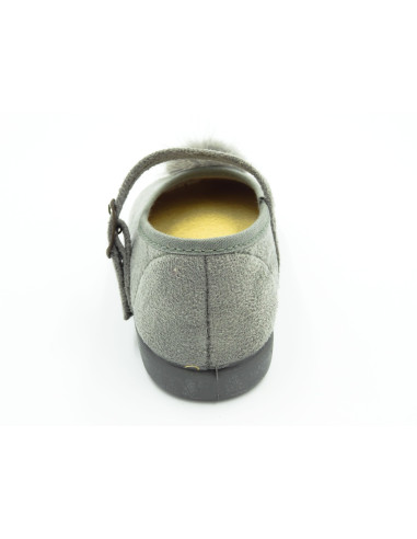 mercedita de serratex con pompon y hebilla para nina