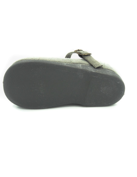 mercedita de serratex con pompon y hebilla para nina