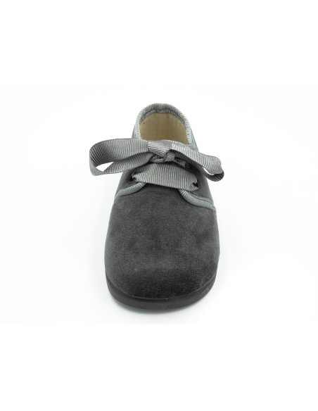 blucher de terciopelo con cordones de raso para nino