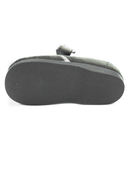 blucher de terciopelo con cordones de raso para nino