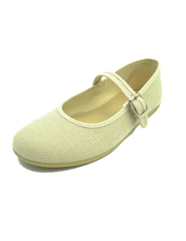 mercedita de lino de nina en color hielo