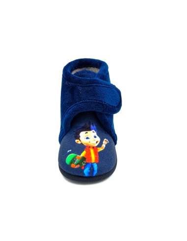 zapatilla comodas para casa con suela de goma para nino