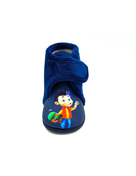 zapatilla comodas para casa con suela de goma para nino