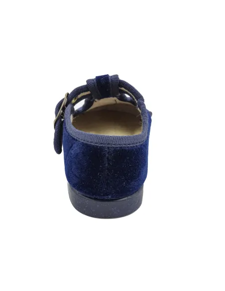 Pepito para nino de terciopelo con hebilla