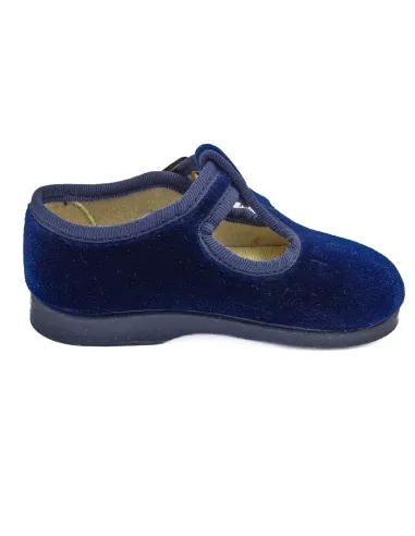 Pepito para nino de terciopelo con hebilla