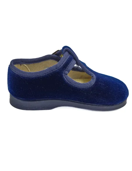 Pepito para nino de terciopelo con hebilla