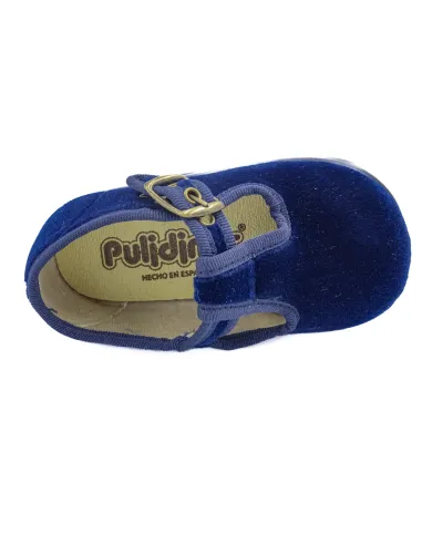 Pepito para nino de terciopelo con hebilla