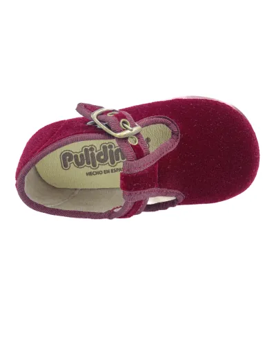 Pepito para nino de terciopelo con hebilla