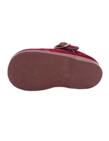 Pepito para nino de terciopelo con hebilla