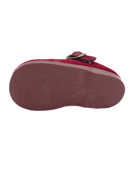 Pepito para nino de terciopelo con hebilla