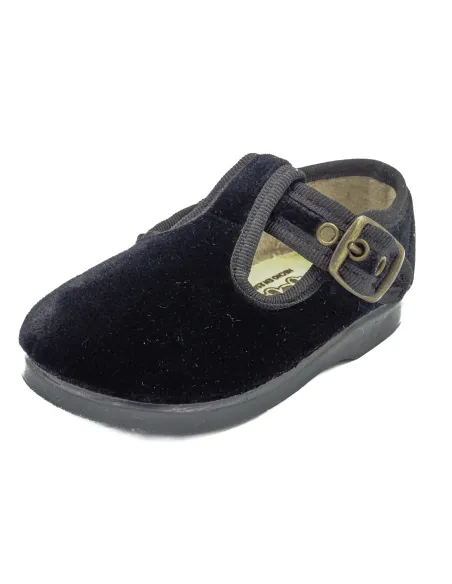 Pepito para nino de terciopelo con hebilla