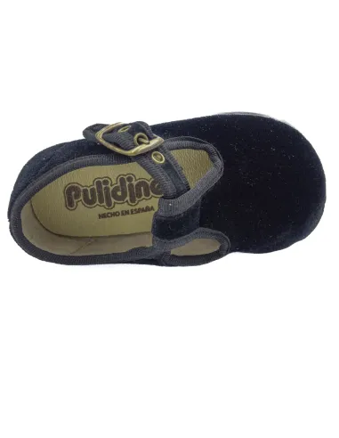 Pepito para nino de terciopelo con hebilla