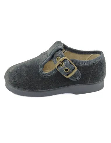 Pepito para nino de terciopelo con hebilla